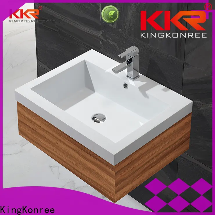 KingKonree marble basin storage cabinet customized for toilet 1