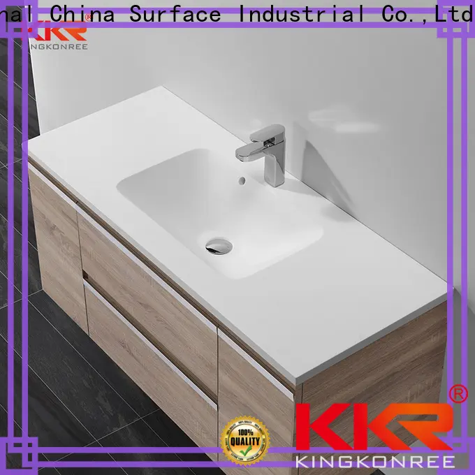 KingKonree wooden under washbasin cabinet manufacturer for motel 1