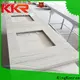 KingKonree quartz vanity countertops customized for motel 1