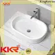 KingKonree white above counter bathroom sink vanity supplier for restaurant 1