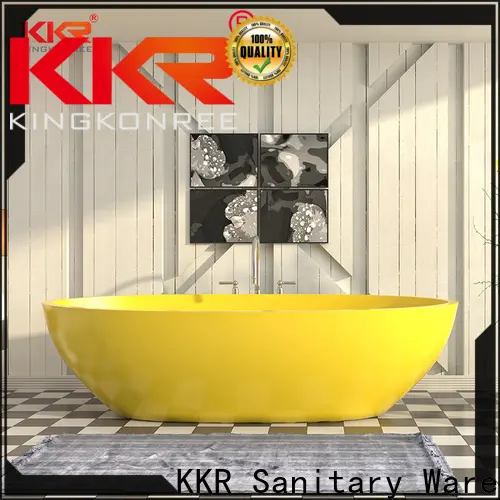 KingKonree bulk production stone freestanding bath ODM for shower room 1
