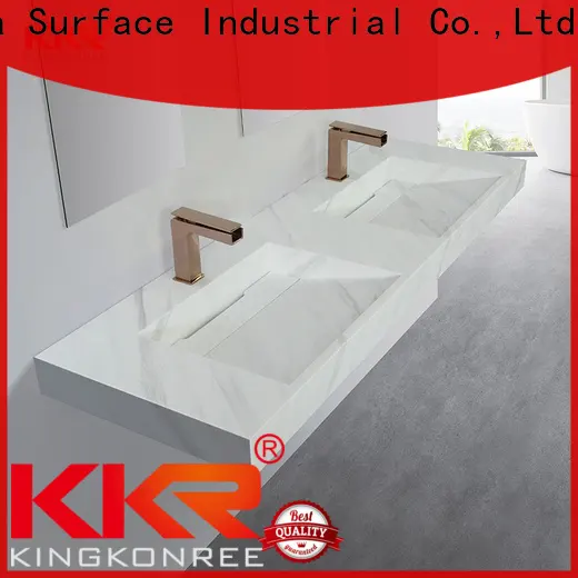 concrete wall hanging sink sink for hotel 1