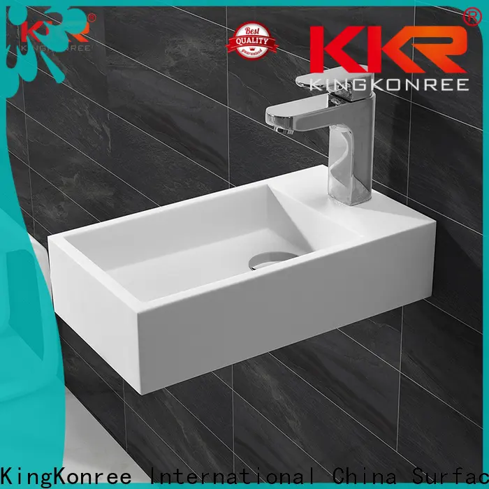 KingKonree long square wall mount sink design for bathroom 1