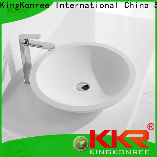 Excellent Bathroom Vanity Above Counter Basin Design for Hotel | KingKonree
