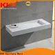 KingKonree smooth wall hung marble basin supplier for toilet 1
