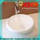 KingKonree elegant round above counter bathroom basin at discount for hotel 1