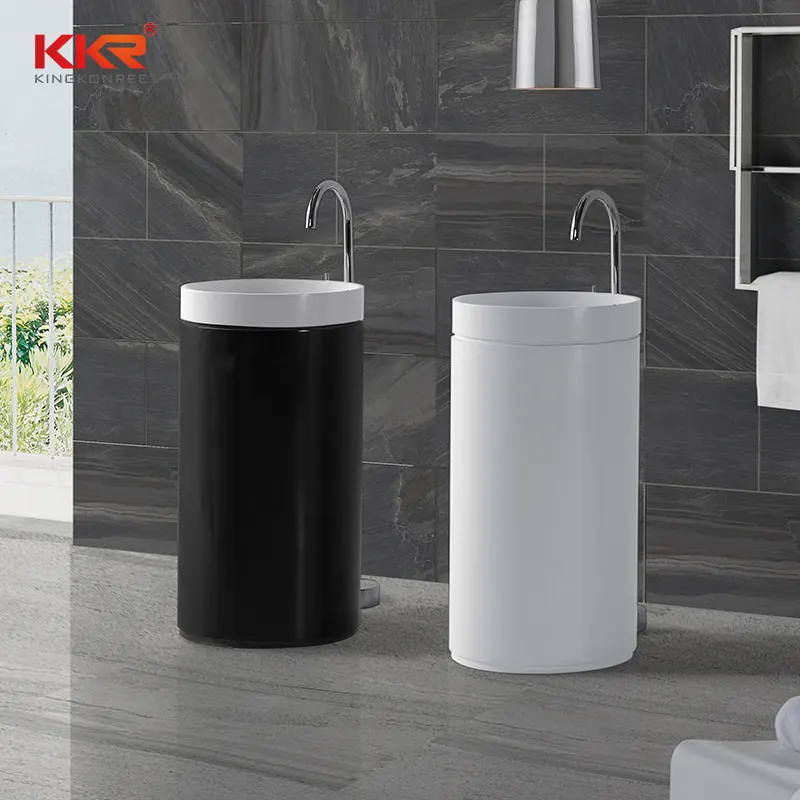 KingKonree freestanding pedestal basin supplier for bathroom 1