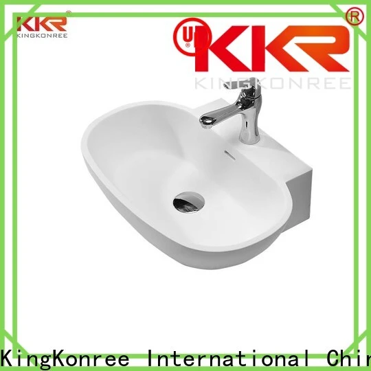 KingKonree white above counter wash basin design for restaurant 1