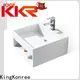 highend wall hung cloakroom basin sink for hotel 1