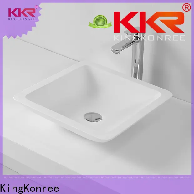 KingKonree rectangle above counter basin supplier for hotel 1