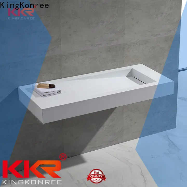 KingKonree concrete 18 wall mount sink design for hotel 1