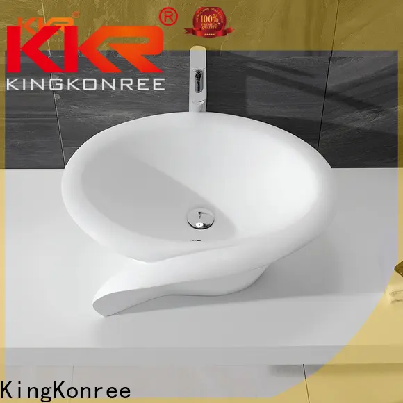KingKonree pure above counter bathroom sink vanity customized for hotel 1