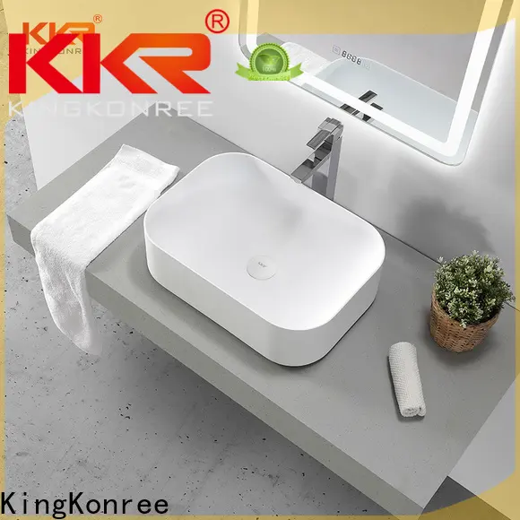 KingKonree round above counter bathroom basin design for hotel 1