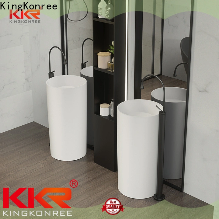 black freestanding vanity sink design for hotel 1