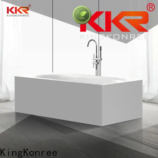 KingKonree freestanding acrylic soaking tubs OEM for hotel 1