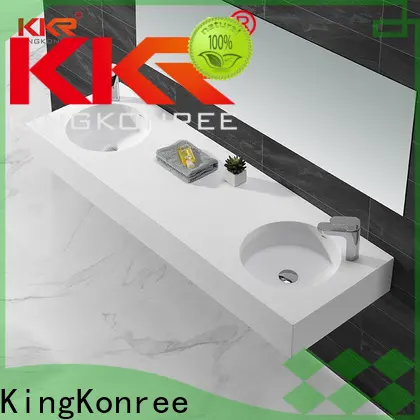 KingKonree solid wall hung sink basin sink for toilet 1