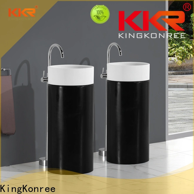solid freestanding vanity basins factory price for bathroom 1