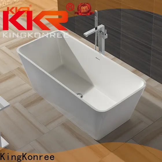 KingKonree man made stone bathtub at discount for shower room 1