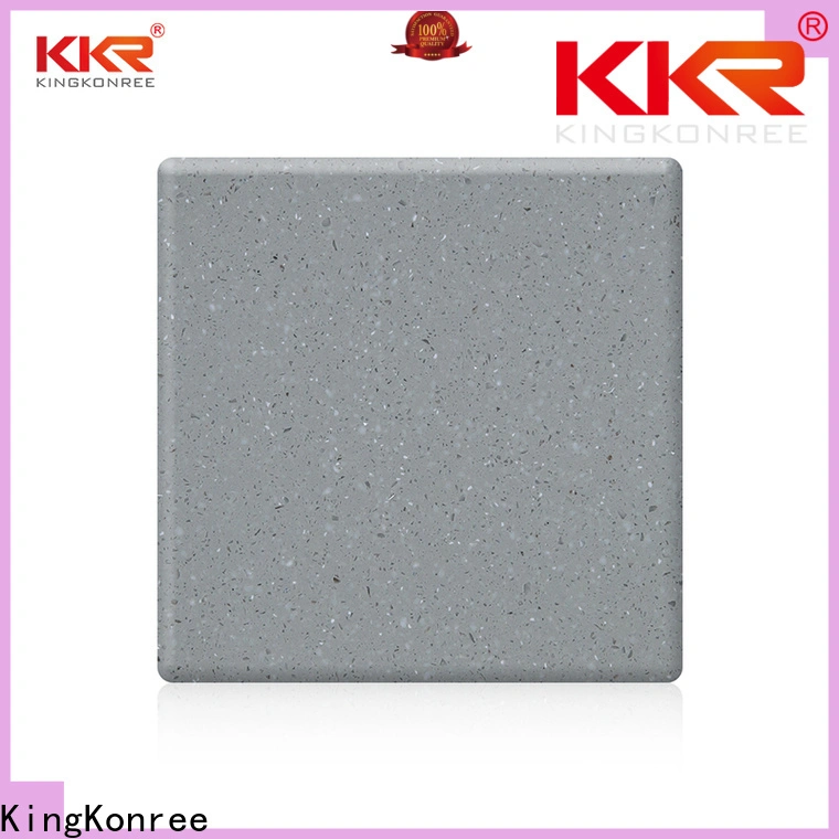 KingKonree green acrylic solid surface countertops prices manufacturer for hotel 1