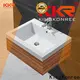 wooden cloakroom basin with cabinet manufacturer for motel 1