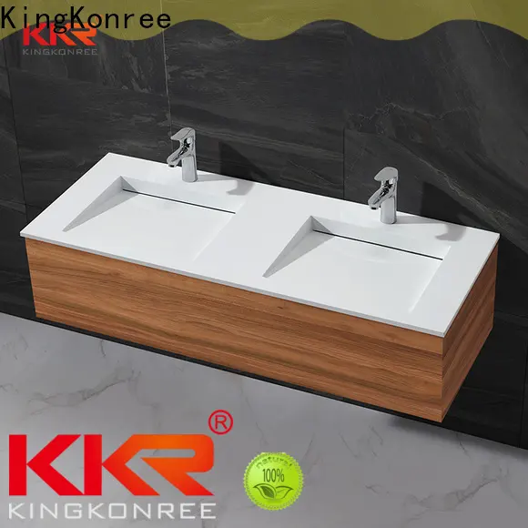 KingKonree rectangle basin mirror with storage manufacturer for motel 1