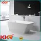 KingKonree finish solid surface freestanding bathtub at discount for bathroom 1