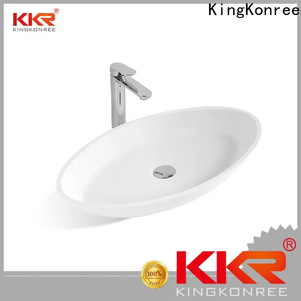 KingKonree marble morning above counter sink supplier for hotel 1