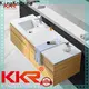 KingKonree sturdy bathroom vanity with basin on top design for motel 1