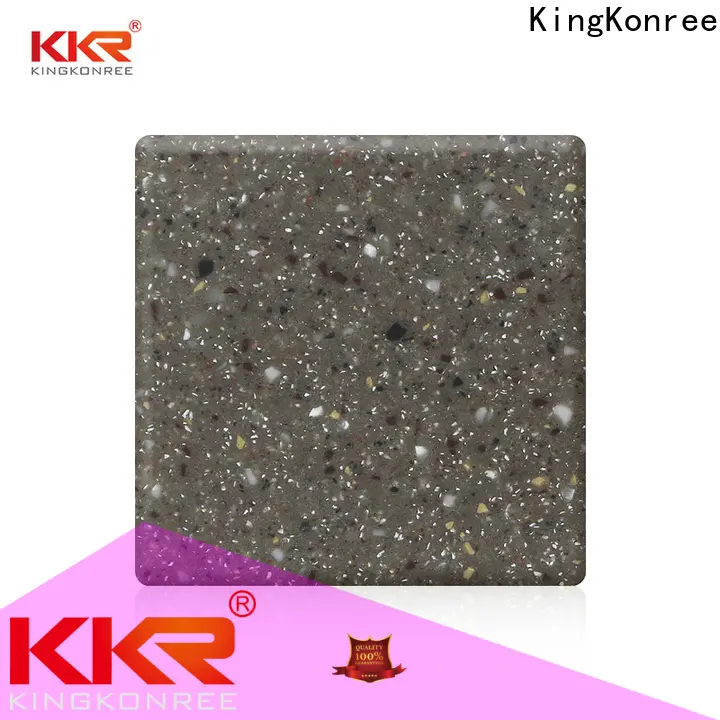 KingKonree green acrylic solid surface sheet prices manufacturer for hotel 1