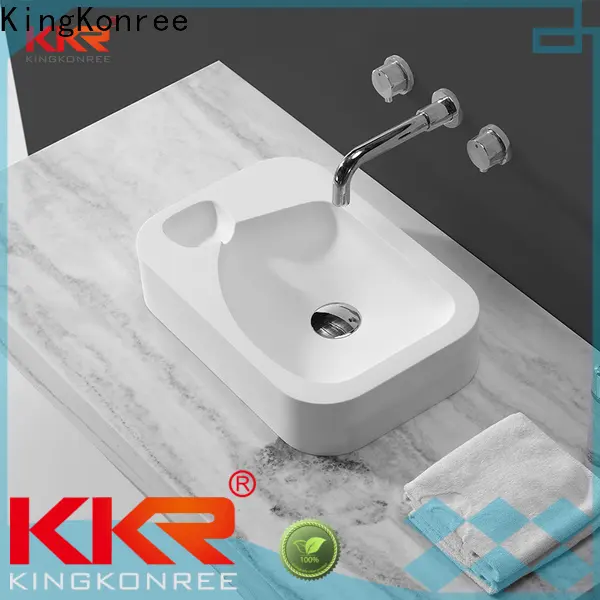 durable square above counter bathroom sink manufacturer for home 1