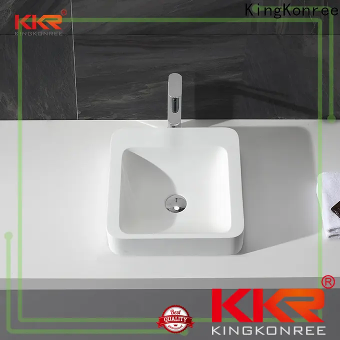 KingKonree rectangle counter top basins design for restaurant 1