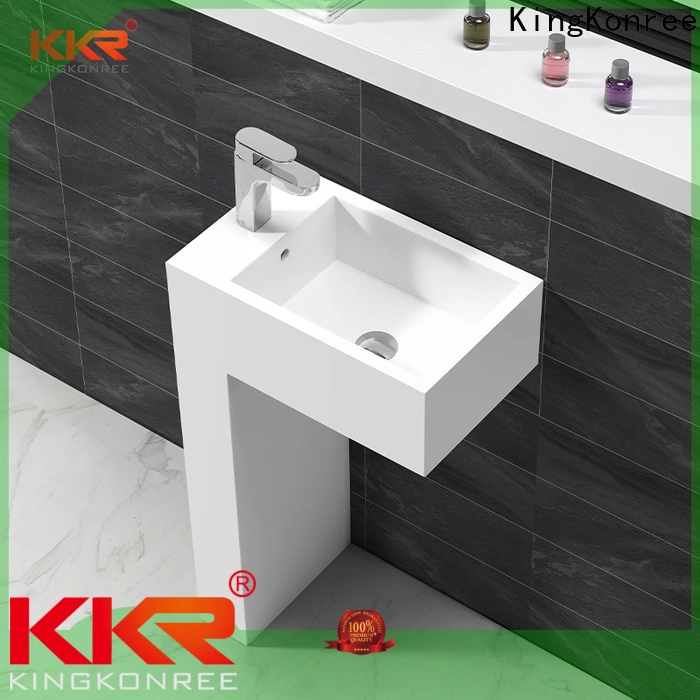 KingKonree thick bathroom free standing basins supplier for hotel 1