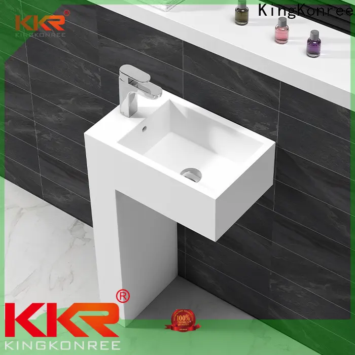 KingKonree thick bathroom free standing basins supplier for hotel 1
