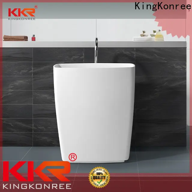 KingKonree standard freestanding vanity basins factory price for hotel 1