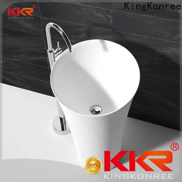 KingKonree round freestanding basin customized for hotel 1