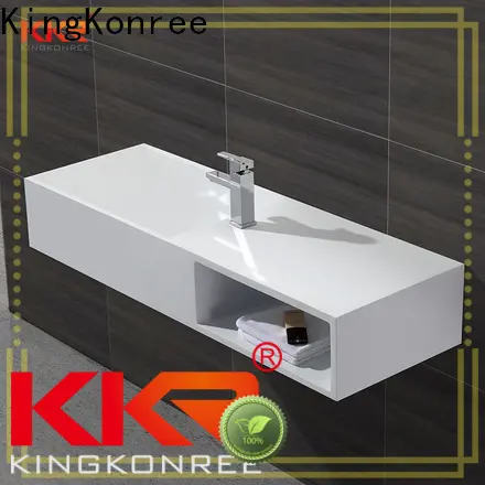 KingKonree concrete wall mount sink sink for hotel 1