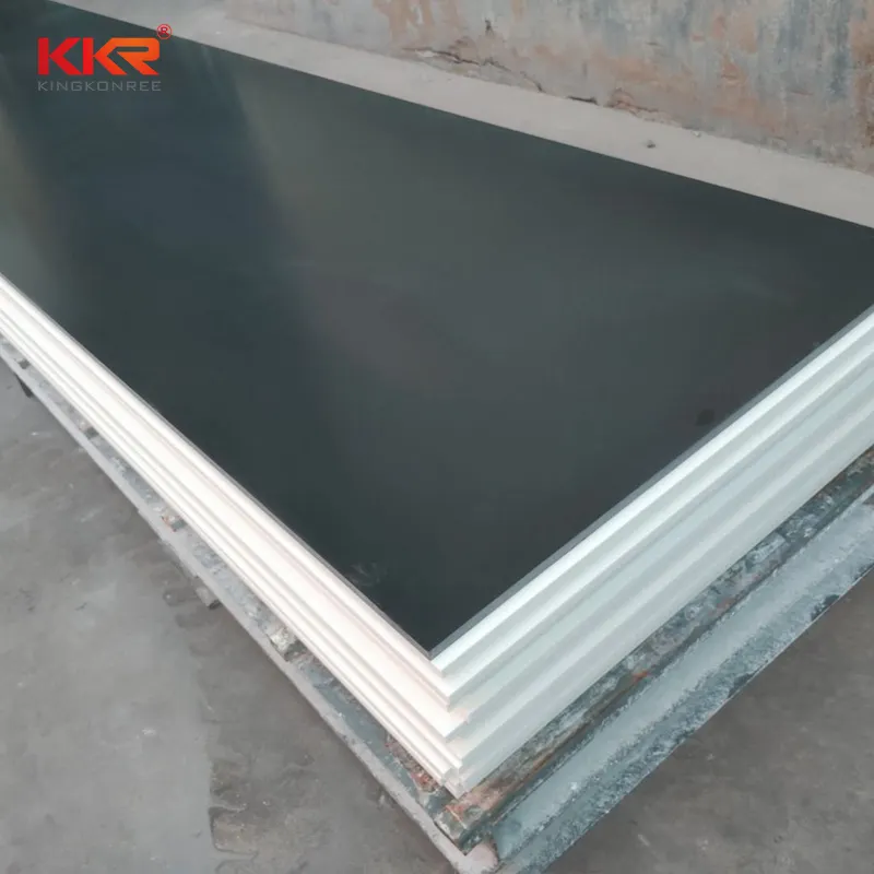 KingKonree white solid surface acrylics factory price for restaurant 1
