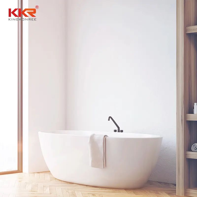 KingKonree quality stone resin bath free design for family decoration 1
