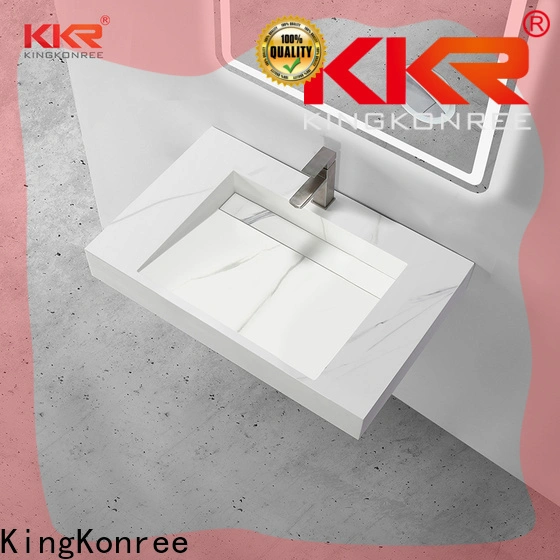KingKonree narrow wall hung basin sink for bathroom 1