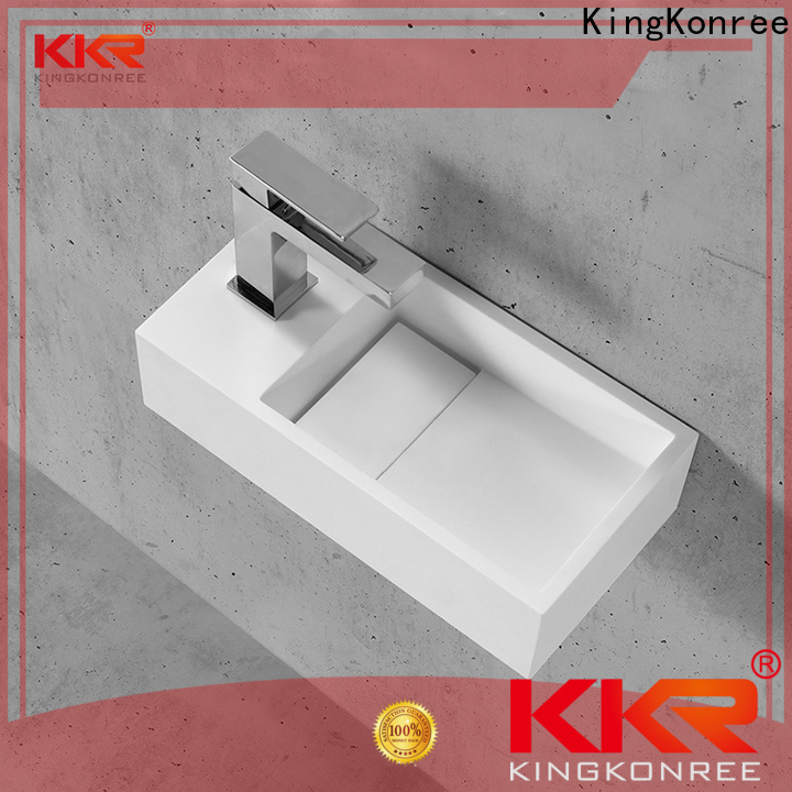 Luxury Wall Mounted Basin Bunnings Sink for Bathroom | KingKonree