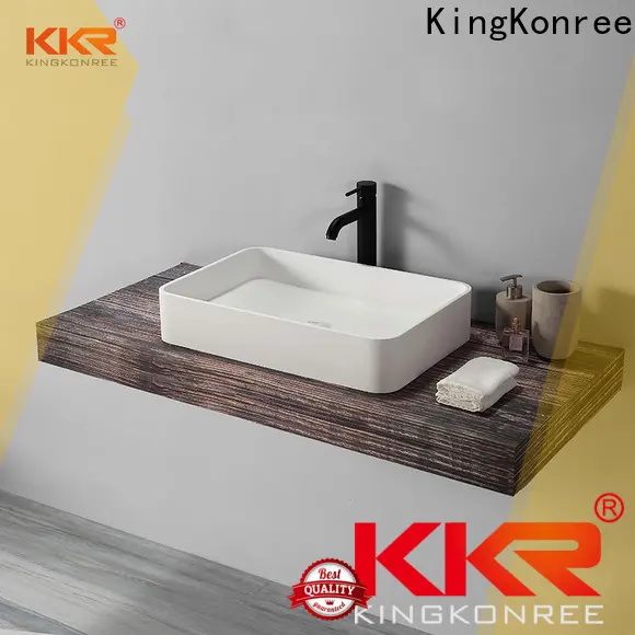marble rectangle above counter basin supplier for room 1