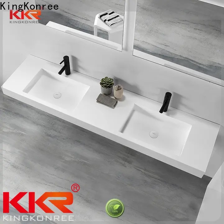 royal wall hung double basin sink for home 1