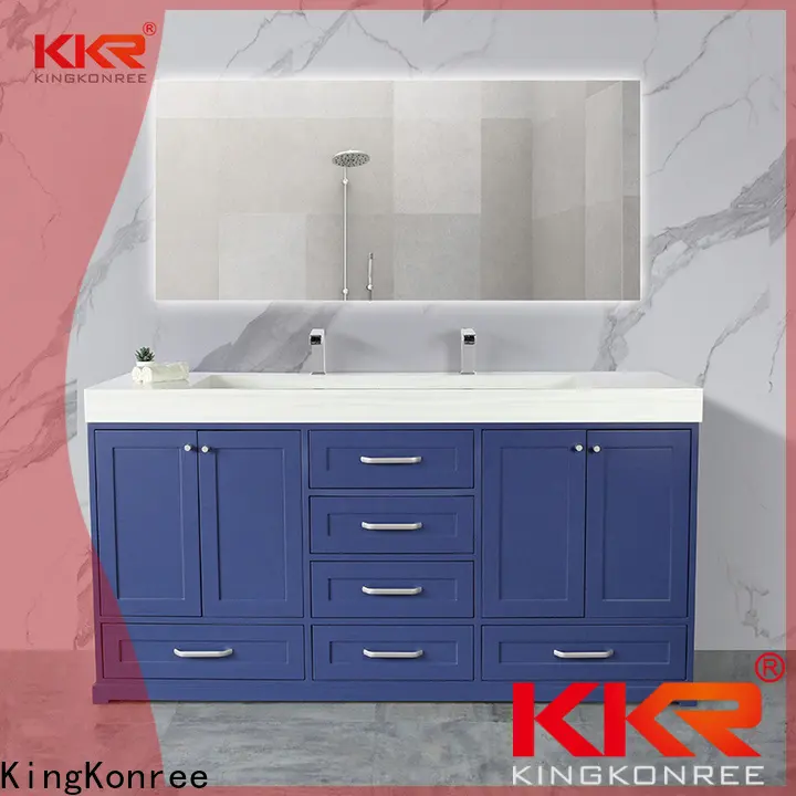 KingKonree hot-sale double sink cabinet factory for hotel 1