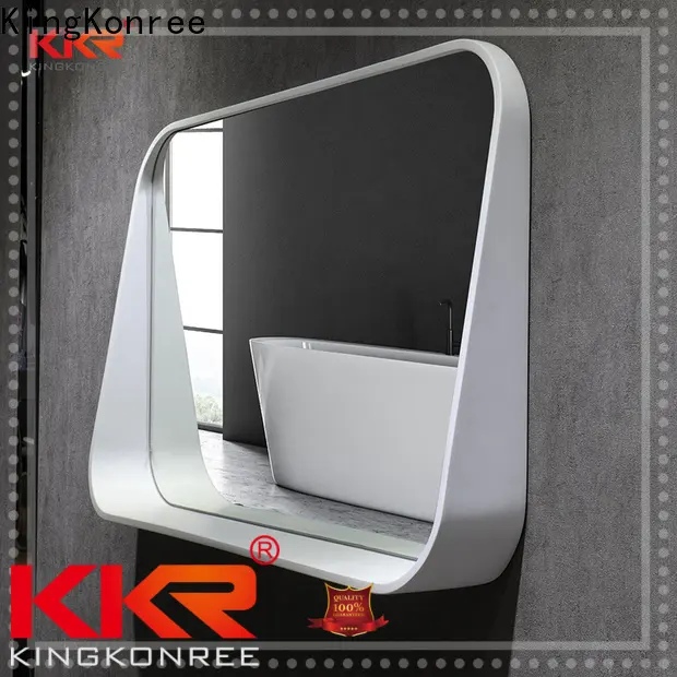 KingKonree sanitary ware compact mirror with led light supplier for toilet 1