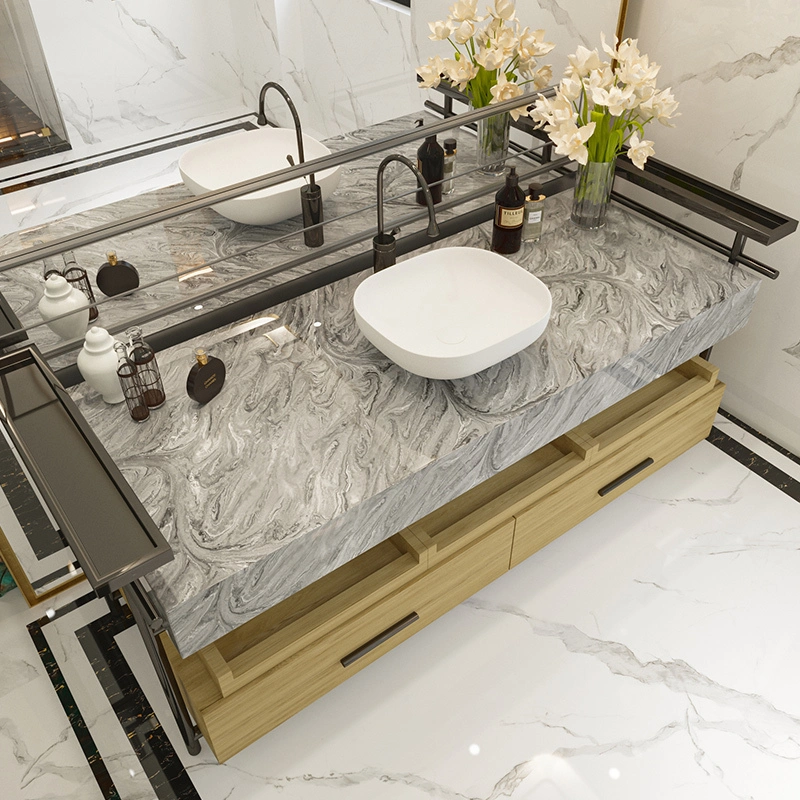 Solid Surface Vanities Cultured Marble Vanity Sink for Timeless Luxury Spaces
