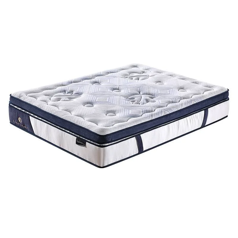 Box Top Design Anti Mite 5 Zones Pocket Spring Mattress With Wool Dacron Foam 1