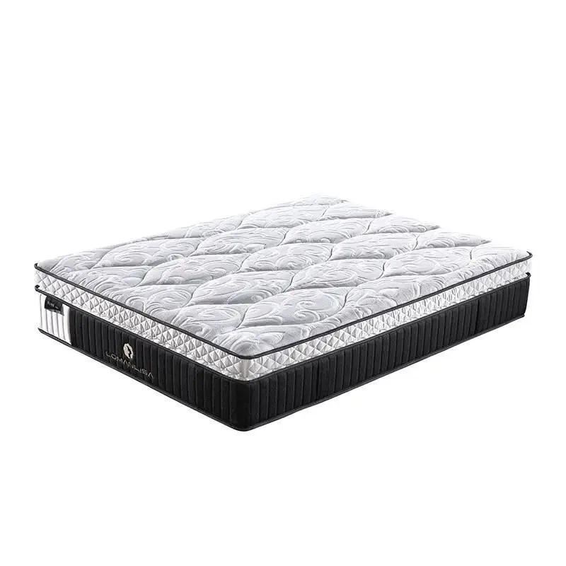 JLH Double Layers 5 Zoned Pocket Spring Luxury Design with Convoluted Foam and High Quality Knitted Fabric Double Spring Mattresses image2