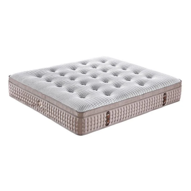 2018 Beautiful Design Hand Tufted Mattress Gel Memory Foam Double Layers Pocket Spring Mattress With High Quality Knitted Fabric 1