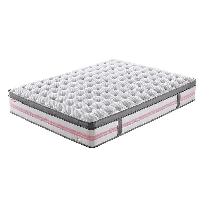 JLH Euro Top Design Princess Pink 5 Zoned Wool Darcon Foam Pocket Spring Mattress with Anti-Mite Function Hybrid Mattress image2