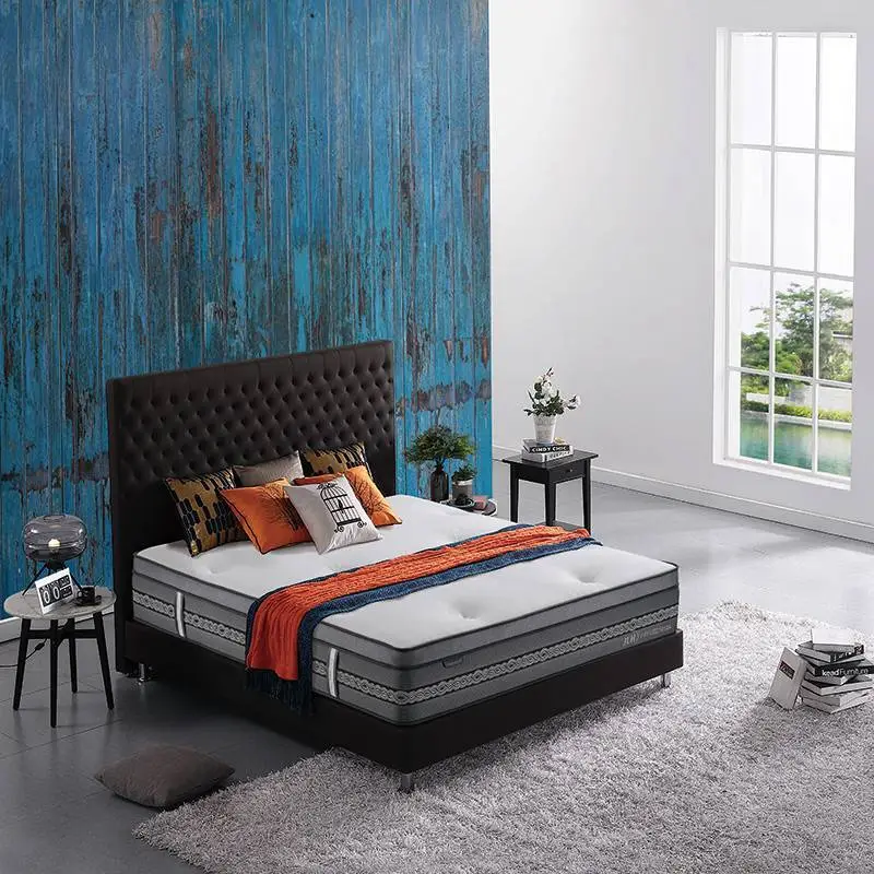 34PD-14 | INGENUITY 14 Inch Pure Hand Tufted Environmantally Double Layers Pocket Spring Mattress 1